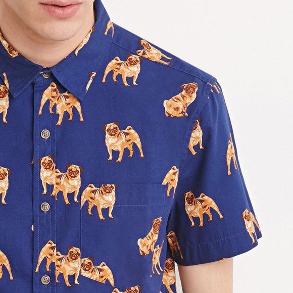 pug shirt button up